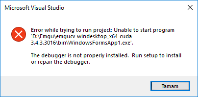 the-debugger-is-not-properly-installed